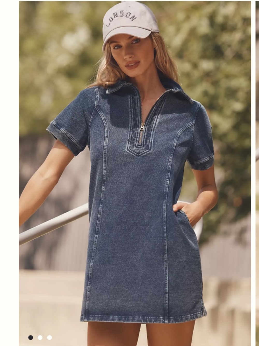 Sundays brand Thora mini dress in blue denim Size L